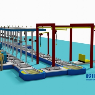 柴油發動（dòng）機裝配線
