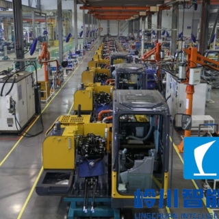 挖掘機（jī）總裝流水線